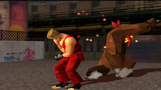 Tekken 3 Kuma with Yoshimitsu Moves Arcade