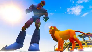 Marvel Universe Sentinel VS the lion king simba | Edited and Re-uploaded | Short Cinematic Movie