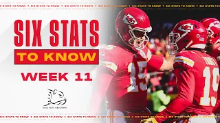 10 Different Chiefs Have Caught a Touchdown | Six Stats to Know Week 11