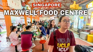 Most Popular Singapore Hawker Center Tour | Maxwell Food Centre Tour