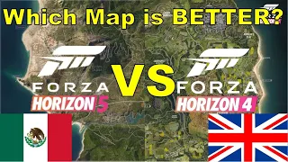 Forza Horizon 5's Map VS Forza Horizon 4's Map!