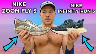 NIKE ZOOM FLY 3 vs NIKE INFINITY RUN 3 сравнение беговых кроссовок | Илья Яркость