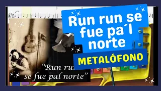 🎵 CÓMO TOCAR RUN RUN SE FUE PAL NORTE de Violeta Parra en Metalófono | TUTORIAL 🎼