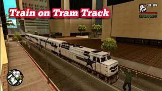 Train on Tram Track