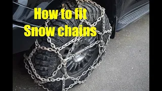 How to fit Snow chains