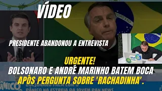 Bolsonaro e André Marinho batem boca após pergunta sobre "rachadinha" no programa Pânico na JP