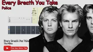 Every Breath You Take - Police - EASY GUITAR TAB