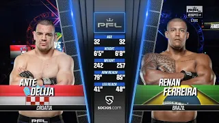 Ante Delija vs Renan Ferreira - FULL FIGHT (PFL 8 - 2022)