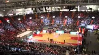 Bayern München vs. S.Oliver Baskets Würzburg! Feb. 2011. Olympiahalle.