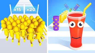 Juice Run Vs Join Clash 3d 🎱🌈🍒Max Levels Walkthrough Android iOS Mobile Gameplay