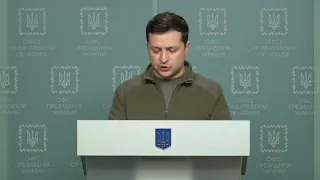 Второй день войны: обращение Президента Украины