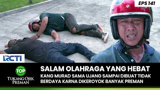 GREAT FIGHT! Kang Murad and Ujang were knocked down - TUKANG OJEK PREMAN EPS 141 (2/2)