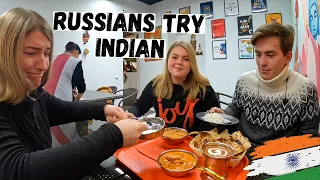 Russians try Indian food for the FIRST TIME! 🇮🇳 (Moscow, Russia 🇷🇺)