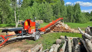 Pilkemaster EVO 36. Firewood production.