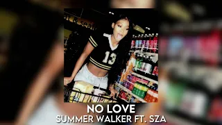 no love - summer walker ft. sza [sped up]