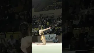 Katelyn Ohashi Monaco floor routine Princess Grace International Gymnastics Gala golden #shorts 4