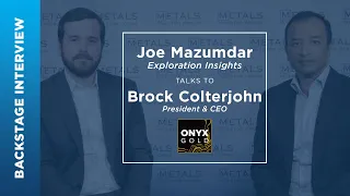Brock Colterjohn of Onyx Gold talks to Joe Mazumdar at the Metals Investor Forum, September 2023