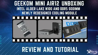 LIVE - Geekom Mini Air12 - Mini PC Unboxing and Review  - Budget Friendly!