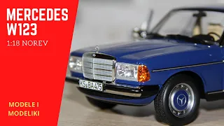 Mercedes W123 1:18 Norev Blue [unboxing}