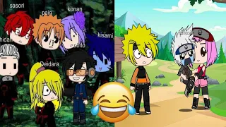 The difference between Akatsuki and Team 7's reaction if Tobi and Kakashi were kids 😂😂