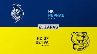 2.zápas štvrťfinále HK Poprad - HC 07 Detva HIGHLIGHTS