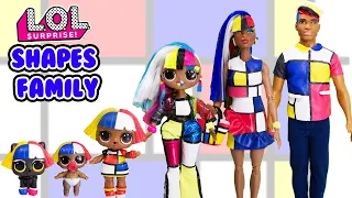 Shapes Family DIY Custom Fun Craft With Barbie and Ken