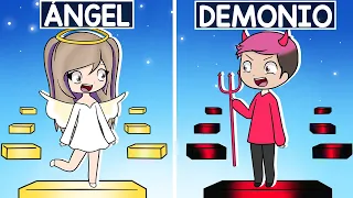 OBBY DE ANGEL VS DEMONIO EN ROBLOX !! LYNA Y CHOCOBLOX