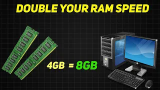 How to double your RAM /Speed in PC | Free !