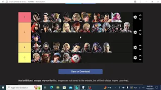 First Tekken 8 Tier List Discussion