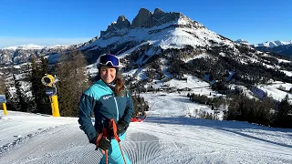 Carezza Dolomites: Sonniger Familien-Skispaß am Rosengarten