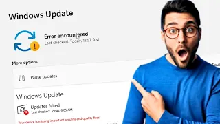 (2023 NEW FIX) Windows Update "Error Encountered" or "Update Failed" in Windows 10/11