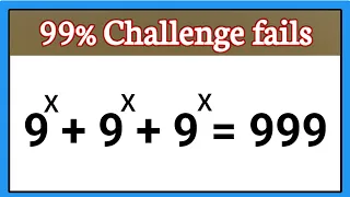 Nice Exponents Math Simplification | Find The Value Of X