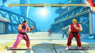 Dan Hibiki vs Ken (Hardest AI) - Street Fighter V