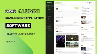 Alumni Management Application Software + Internal Social Media | SaaS Alumni Association PHP Script