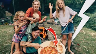 🍕 Am făcut PIZZA în PĂDURE 🔥 Mi-am ARS PĂRUL