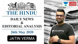 The Daily Hindu News and Editorial Analysis | 26th May 2020 | UPSC CSE 2020 | Jatin Verma