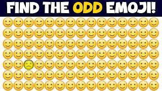 😱Spot the Odd Emoji: Fun Challenge! 🧐 Can You Find the Outlier? 🔍 | Find the odd Emoji