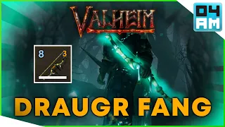 DRAUGR FANG BOW GUIDE - How To Craft Draugr Fang Unique Ranged Weapon in Valheim