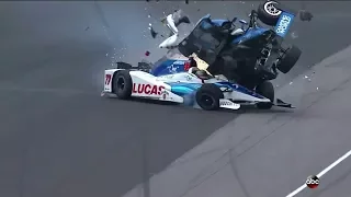 Insane Crash Between Scott Dixon and Jay Howard 2017 Indy 500