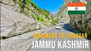 Driving in India🇮🇳 in Jammu Kashmir from Sonamarg to Srinagar
