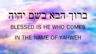 Baruch haba b'shem Yahweh - by MiYah