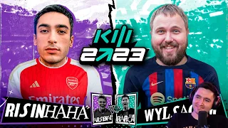 КЕФИР СМОТРИТ risenHAHA vs. Wylsacom Barca / КУБОК ФИФЕРОВ 2023 / 3 тур / С ДВУХ СТОРОН