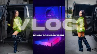 VLOG: GRWM/ Drake Concert Day! ( pics,outfit, unboxing + more ) | Yonikkaa