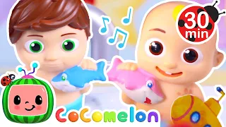 Fun Bubble Bath Song! With CoComelon Toys! + More Nursery Rhymes & Kids Songs | CoComelon Toy Play