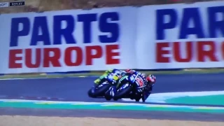 Valentino Rossi Crash MotoGp France 2017