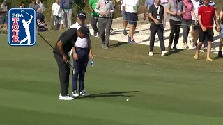 Tournament host Tiger Woods teases Justin Thomas at Hero World Challenge 2019