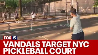 Vandals target Upper West Side pickleball court