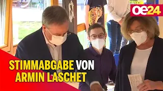 LIVE: Stimmabgabe von Armin Laschet