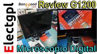 Review Full Microscopio Digital Mustool G1200 | 7" - 1080 - Batería - PC | Sponsor Banggood