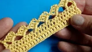 Вязание крючком Урок 263 Кайма 4 crochet border - edge